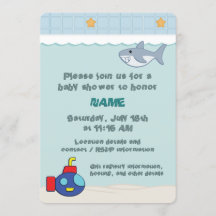 Bath Time Fancies Baby Shower Invitation