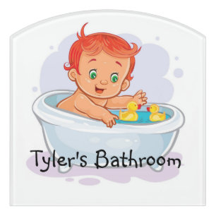 Bath Time Fun Door Sign