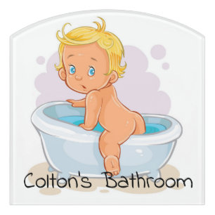 Bath Time Fun Door Sign