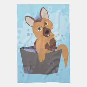Bath Time Puppy Towel