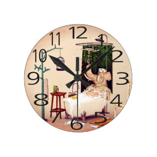 Bathroom Wall Clocks | Zazzle