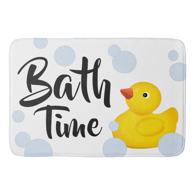 Bath Time Rubber Ducky Bath Mat (Front)