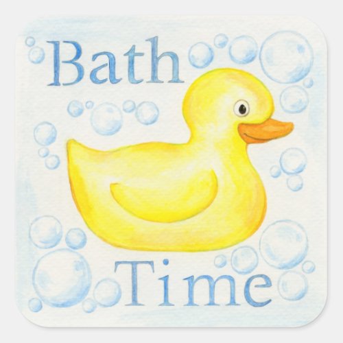 Bath Time Rubber Ducky sticker