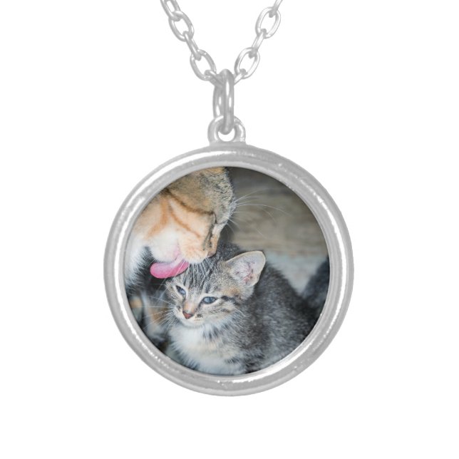 Bath time silver plated necklace (Front)