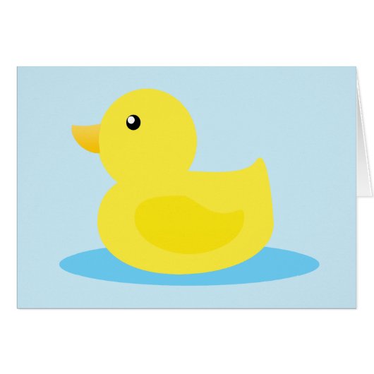 Bath Time Yellow Duck Cards (Front Horizontal)