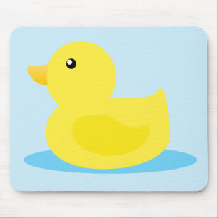 Bath Time Yellow Duck Mouse Pad