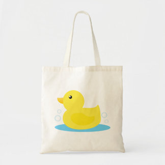 Bath Time Yellow Duck Tote Bag