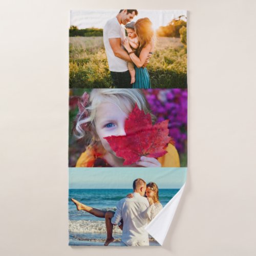 Bath Towel 3 Photo Template