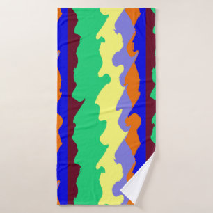 Bath Towel, A multicolor seamless classic design B Towel