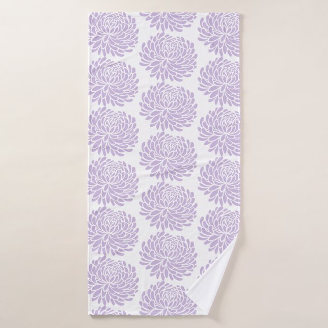 Bath Towel-Lavender Mum Towel (Bath Towel)