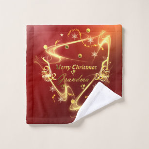 grandma christmas bath towels zazzle christmas bath towels
