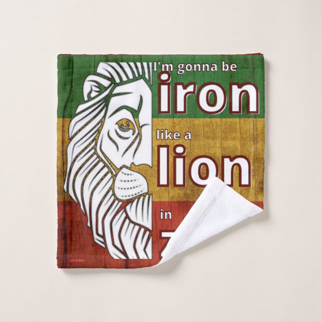 bath towel set "IRON LION" (Wash Cloth)
