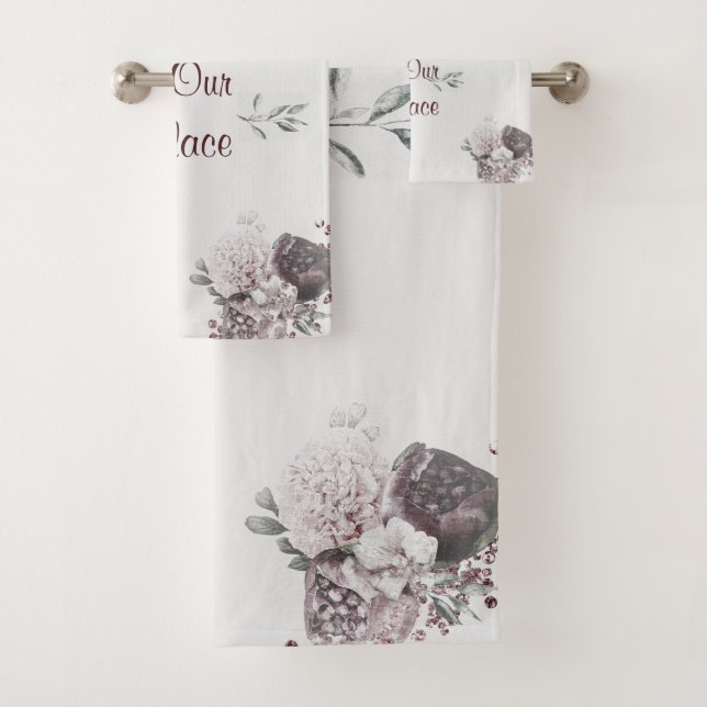Bath Towel Set Welcome Our Place (Insitu)