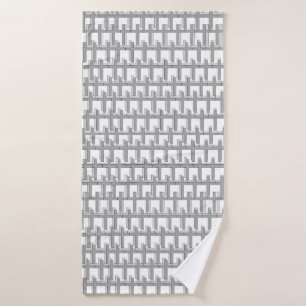 Bath Towel with Unique Cross Design