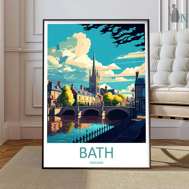 Bath Travel Print Wall Art Bath Wall Hanging Home  (Creator Uploaded)