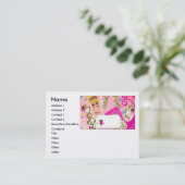 Bath tub mermaid , Name, Address 1, Add... Business Card (Standing Front)