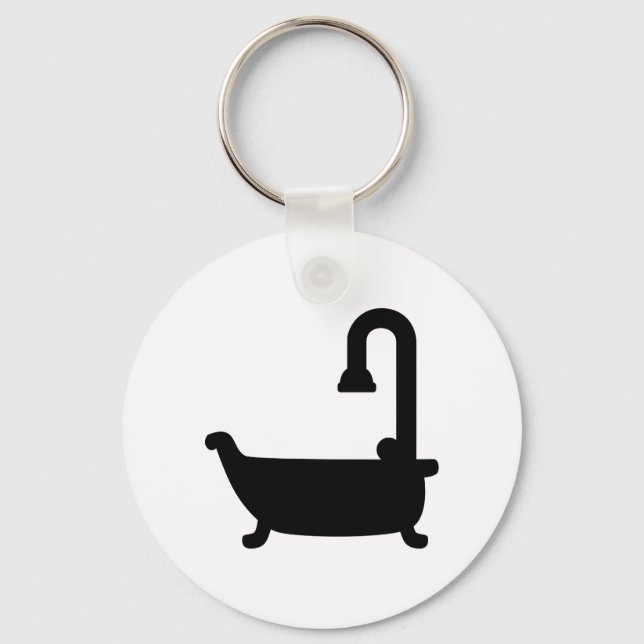 Bath tub shower keychain (Front)