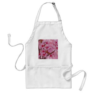 Bathed in Pink Japanese Cherry Blossoms Adult Apron