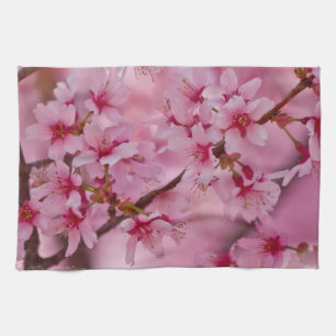 Bathed in Pink Japanese Cherry Blossoms Towel