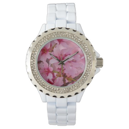 Bathed in Pink Japanese Cherry Blossoms Watch