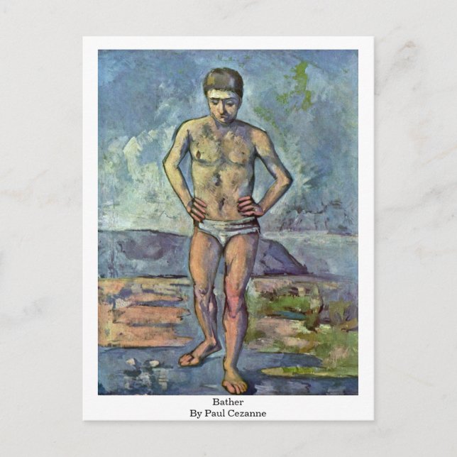 Bather By Paul Cezanne Postcard (Front)