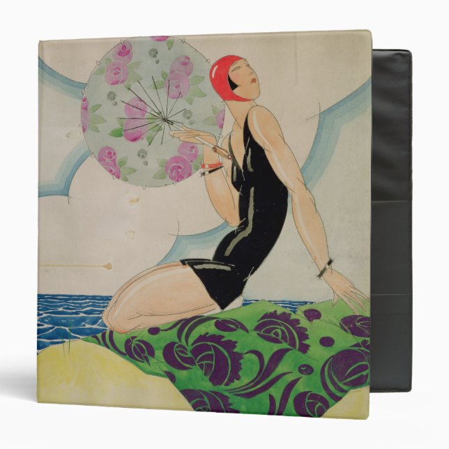 Bather, c.1925 3 ring binder (Front/Inside)