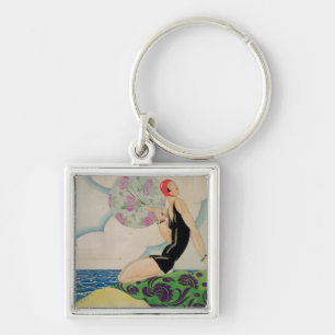 Bather, c.1925 keychain