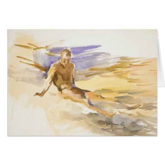 Bather in Florida, 1917 Cards (Front Horizontal)