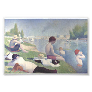Bathers at Asnières by Georges Pierre Seurat Photo Print