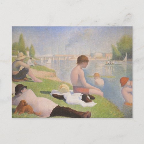 Bathers at Asnieres Postcard