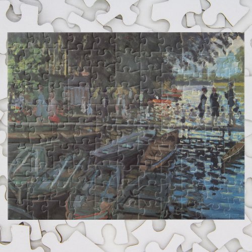 Bathers at La Grenouillre by Claude Monet Jigsaw Puzzle