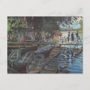 Bathers at La Grenouillère by Claude Monet Postcard