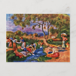 Bathers By Pierre-Auguste Renoir (Best Quality) Postcard