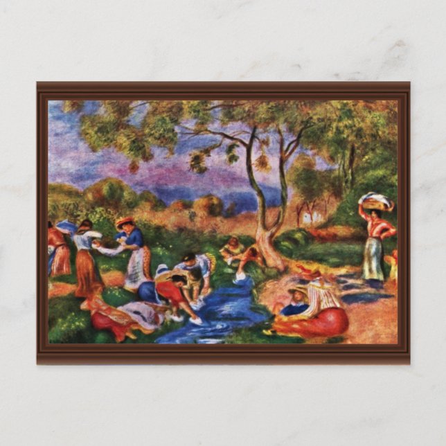 Bathers By Pierre-Auguste Renoir (Best Quality) Postcard (Front)