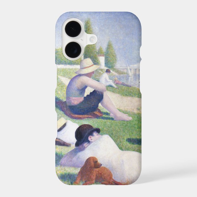 Bathers in Asnieres, Seurat Case-Mate iPhone Case (Back)