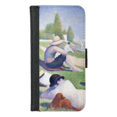 Bathers in Asnieres Seurat iPhone 87 Wallet Case