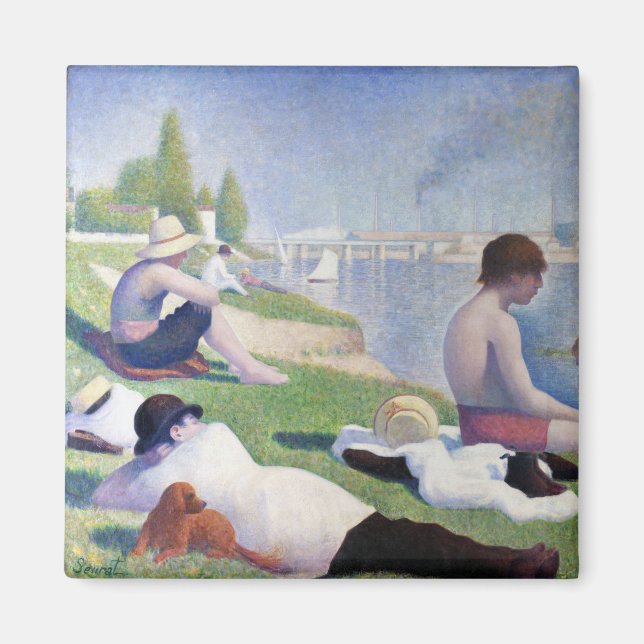 Bathers in Asnieres, Seurat Magnet (Front)