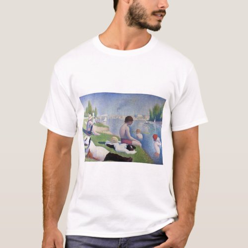 Bathers in Asnieres Seurat T_Shirt