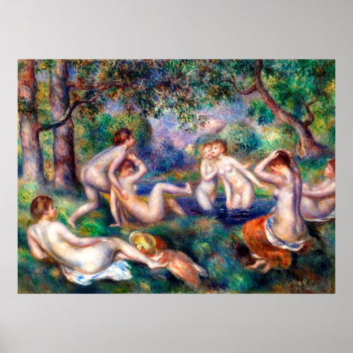 Bathers in the Forest Poster