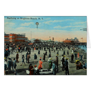 Bathing at Brighton Beach,Brooklyn Century Ago Cards