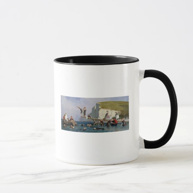 Bathing at Etretat Mug (Right)