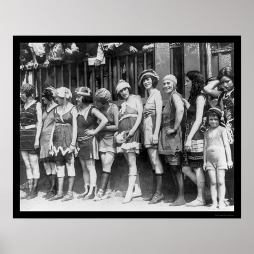 Bathing Beauties Contest in Washington DC 1920 Poster