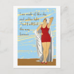 Bathing Beauty At The Beach Postcard at Zazzle