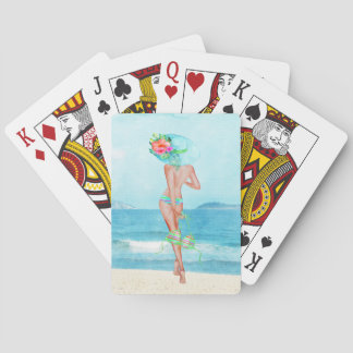 Bathing Beauty Beach Tropical Playing Cards