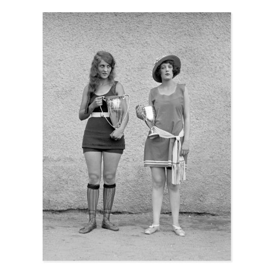 Bathing Beauty Contest 1922 Postcard 