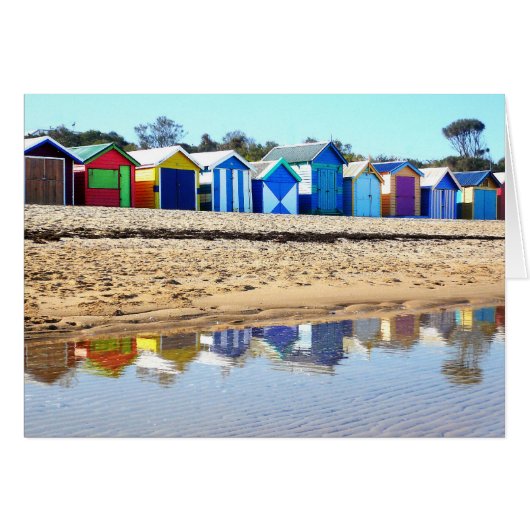 Bathing Boxes, Brighton Beach Cards (Front Horizontal)