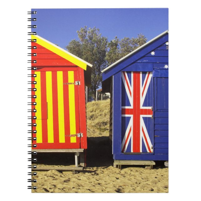 Bathing Boxes, Middle Brighton Beach, Port 2 Notebook (Front)