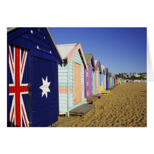 Bathing Boxes, Middle Brighton Beach, Port Cards (Front Horizontal)