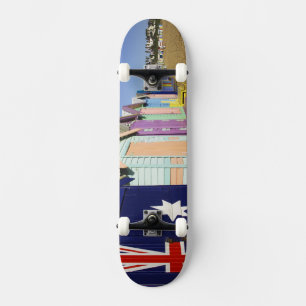 Bathing Boxes, Middle Brighton Beach, Port Skateboard Deck