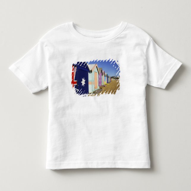 Bathing Boxes, Middle Brighton Beach, Port Toddler T-shirt (Front)